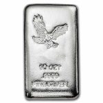 10 oz Silver Bar - American Bald Eagle .9999 Fine