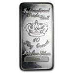 10 oz Silver Bar - California Crown Mint