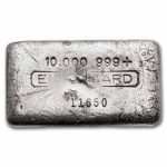 10 oz Silver Bar - Engelhard (3rd Series, Cast Poured)