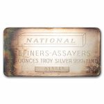10 oz Silver Bar - National Refiners-Assayers (Canada Horizontal)