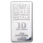 10 oz Silver Bar - Republic Metals Corp. (RMC)