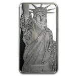 10 oz Silver Bar - Statue of Liberty (MTB)