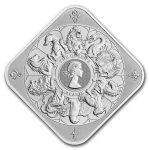 10 oz Silver Bar - The Royal Mint Queen's Beast Completer Bar