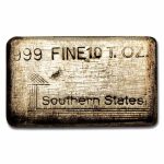 10 oz Silver Bar - Vintage Southern States