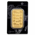 100 gram Gold Bar - Rand Elephant Loxodonta (In Assay)
