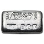 100 gram Silver Bar - Engelhard (London/Britannia/1963)