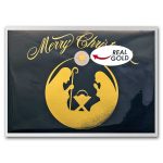 100 mg Gold in Greeting Card - Merry Christmas Nativity
