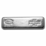 100 oz Cast-Poured Silver Bar - Istanbul Gold Refinery