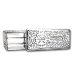 100 oz Cast-Poured Silver Bar - Pioneer Metals