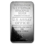 100 oz Pressed Silver Bar - U.S. Assay Office