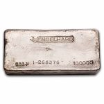 100 oz Silver Bar - Engelhard (4th Series, Bull Logo, "1" Prefix)