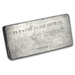 100 oz Silver Bar - Engelhard (Vintage/Poured)