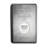 100 oz Silver Bar - Geiger (Security Line Series)