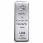 100 oz Silver Bar - PAMP Suisse (Serialized)
