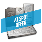 100 oz Silver Bar - Secondary Market - AT SPOT!