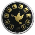 10x1 gram Gold Bar - Holy Land Mint Dove of Peace