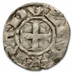 (1160-1176 AD) Kingdom of France Silver Denier Ralph VI VF