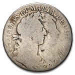 1689 England Silver Half Crown William & Mary Fair