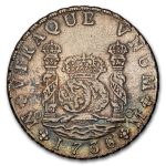 1736-Mo MF Mexico Silver 8 Reales "Pillar Dollar" XF