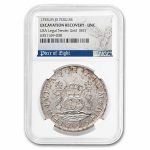 1755-LM JD Peru Silver 8 Reales "Pillar Dollar" Unc NGC