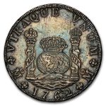 1762-Mo MM Mexico Silver 8 Reales "Pillar Dollar" XF