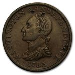 1783 Washington Draped Bust XF
