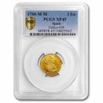 1788-M M Spain Gold 2 Escudos Charles III XF-45 PCGS