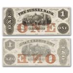 18__ Sussex Bank of Newton, New Jersey $1.00 CU Remainder Note