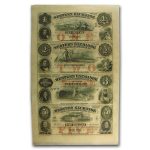18__ UNCUT SHEET Western Exchange Fire Ins Co $1-2-3-5 AU