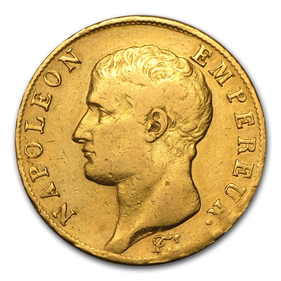 1802-1806 (AN11/AN14) France Gold 40 Francs Avg Circ