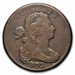 1802 Large Cent w/Stems Fine