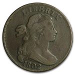 1802 Large Cent w/Stems VF