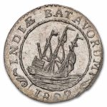 1802 Netherlands East Indies Silver 1/16 Gulden BU