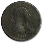 1804 Half Cent Crosslet 4 w/Stems VG Details