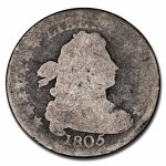 1805 Draped Bust Dime AG (4 Berries)
