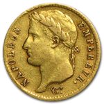 1807-1815 France Gold 20 Francs Napoleon I Avg Circ