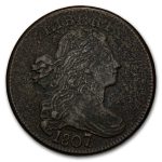 1807/6 Draped Bust Large Cent VF Details (Corroded) (Large 7)