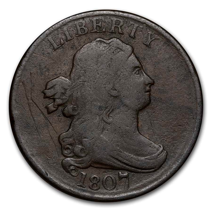 1807 Half Cent Fine