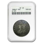 1808/7 Bust Half Dollar VF