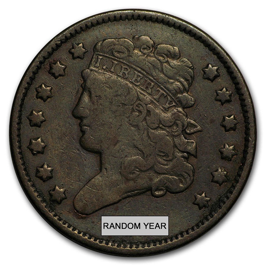 1809-1836 Classic Head Half Cent Fine