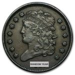 1809-1836 Classic Head Half Cent XF