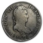 1811-1822-Mo Mexico Silver 8 Reales Ferdinand VII Avg Circ