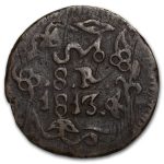 1813 Mexico Oaxaca Copper SUD 8 Reales XF