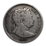 1816-1817 Great Britain Silver Half Crown George III Avg Circ
