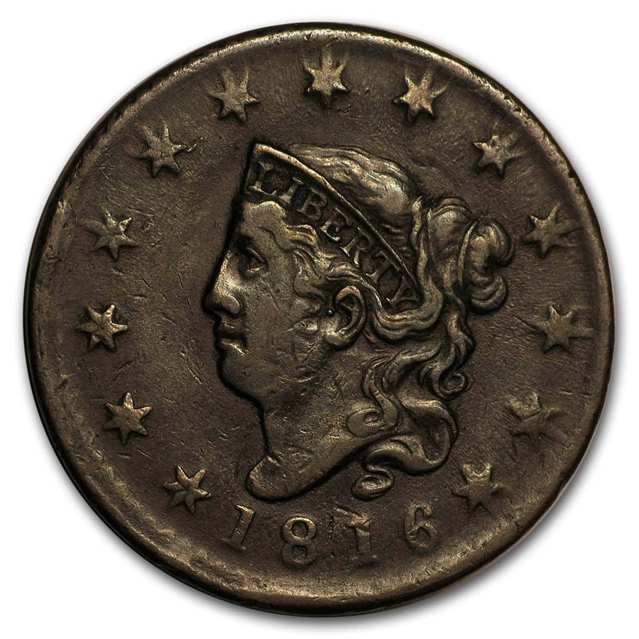 1816 Large Cent VF
