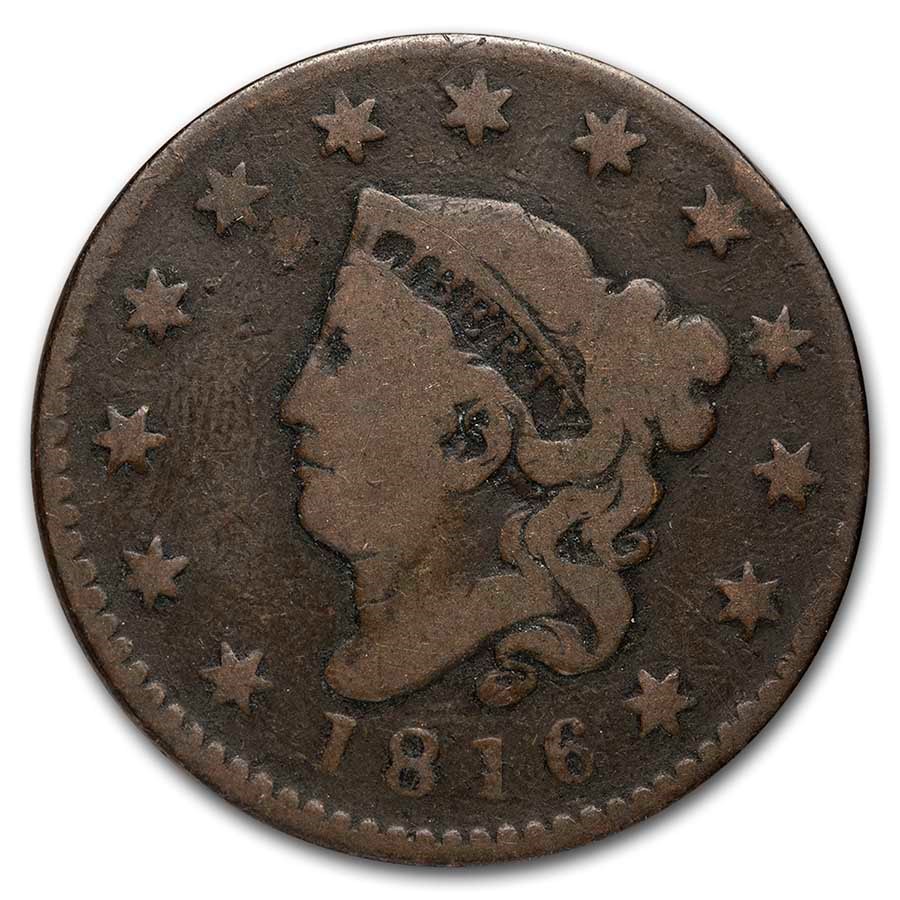 1816 Large Cent VG