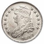 1817 Bust Half Dollar AU