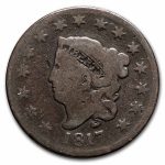 1817 Large Cent 15 Stars Good