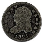 1821 Capped Bust Dime Large Date Good