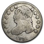 1821 Capped Bust Dime Small Date VG